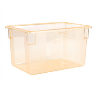 StorPlus Color-Coded Yellow Polycarbonate Food Storage Box, 21.5 Gallons, 18 x 26 x 15 Inches
