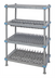 Thumbnail image #1 for Quantum Millenia 4-Tier Mobile Drying Rack Unit, 42 x 24 x 68 Inches, Gray