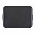 Thumbnail image #1 for Cambro Camwear 15 x 20 Inch Rectangular Non-Skid Cafeteria Tray with Handles, Smoked Metal Polycarbonate