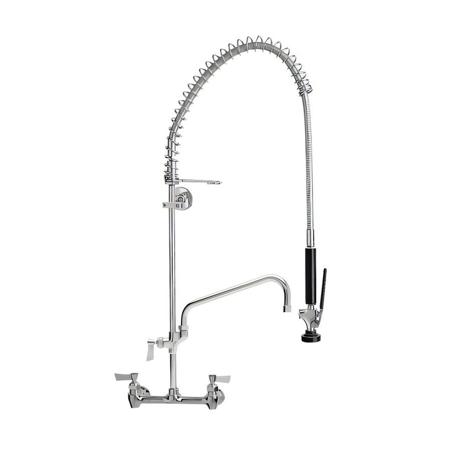 Product image #1 for Fisher Wall-Mount Spring Pre-Rinse Add-On Faucet with 12-Inch Swing Spout