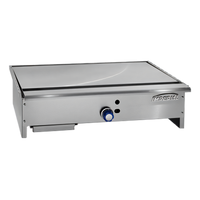 Imperial ITY-36 36-Inch Countertop Gas Teppan-Yaki Griddle with 3/4-Inch Polished Steel Plate