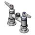 Thumbnail image #1 for Double Pantry Deck-Mount Mixing Faucet with Lever Handles, Quarter-Turn Ceramic Cartridges, and 4-Inch Centers, Less Nozzle