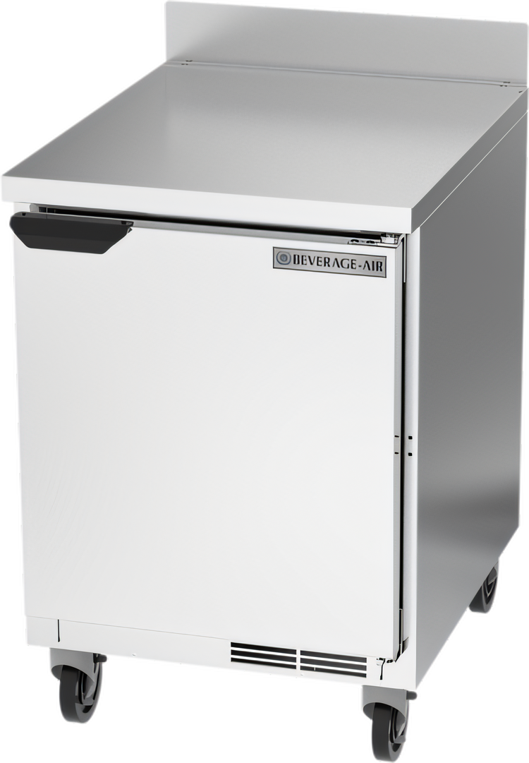 Product image #1 for Beverage-Air WTR24AHC 24-Inch One-Section Solid Door Worktop Refrigerator with 4-Inch Backsplash