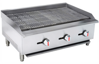 Sapphire 16-Inch Countertop Gas Charbroiler with Cast Iron Cooking Grate