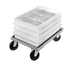 Thumbnail image #1 for Channel Manufacturing PBD Aluminum Bun Pan / Dough Box Dolly with 5-Inch Swivel Plate Casters