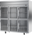 Thumbnail image #1 for Beverage-Air Horizon Series 3-Section Reach-In Freezer with Half Glass Display Doors, 69.1 Cu. Ft.