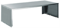 Eagle Group 94-1/2 Inch x 10 Inch Open Front Stainless Steel Serving Shelf