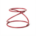 Thumbnail image #1 for Contempo Swirl Red Wrought Iron Round Pizza Stand/Riser, 7-Inch Top Dia.