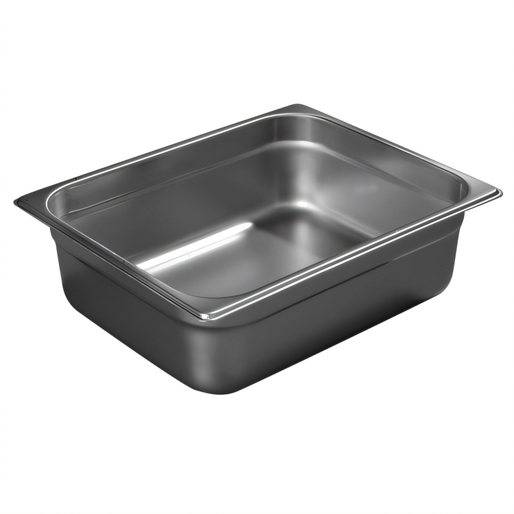 Product image #1 for DuraPan™ Half-Size Solid Steam Table Pan, 4-Inch Deep, 7 Quart, 24-Gauge Stainless Steel