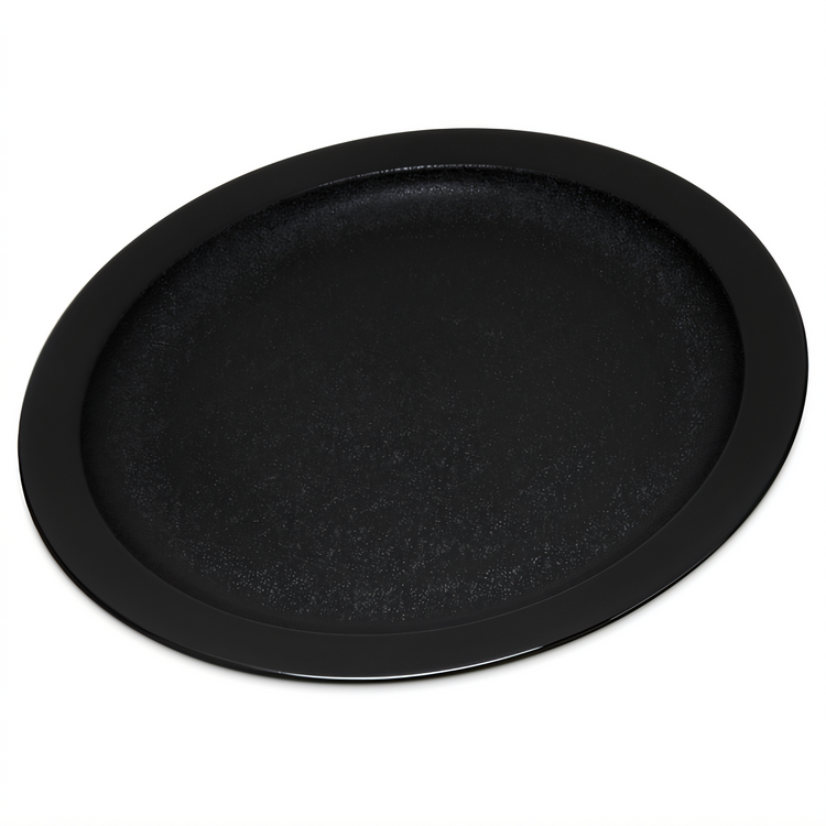 Product image #1 for Carlisle 9-Inch Narrow Rim Polycarbonate Dinner Plate, Black