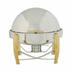 Thumbnail image #1 for Virtuoso 6 Qt Round Roll Top Stackable Chafer with Food Pan, Water Pan and Fuel Holder