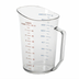 Thumbnail image #1 for Cambro Camwear 2 Qt Clear Polycarbonate Measuring Cup with Molded Handle