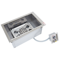 Wells MDW200 Two-Well Modular Dry Hot Well, Top-Mount Built-In Electric, 12 x 20 Pan Openings