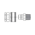Thumbnail image #1 for T&S Brass B-0273-QD Washdown Quick-Disconnect, Chrome-Plated