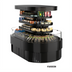 Thumbnail image #2 for Oasis Open Air Screen Refrigerated Self-Service Island Display Case, 99-3/4 Inch Wide, Self-Contained, R290