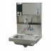 Thumbnail image #1 for Advance Tabco Wall-Mounted Stainless Steel Hand Wash Sink with Soap and Paper Towel Dispenser, 14 x 10 x 5-Inch Bowl