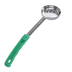 Thumbnail image #1 for 4 oz Perforated Portion Control Spoon with Green Handle