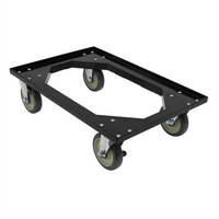 Quantum ABS Black Pizza Dough Box Dolly, 18