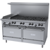 Thumbnail image #1 for Garland G Starfire Pro 60-Inch Gas Restaurant Range with 8 Open Burners, 12-Inch Griddle, Standard Oven and Convection Oven