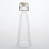 34 oz Clear Plastic Water Bottle with Lid and Gasket