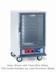 Thumbnail image #1 for Metro C5 1 Series Half-Height Mobile Non-Insulated Proofing Cabinet with Clear Polycarbonate Door and Lip Load Slides
