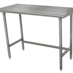 Thumbnail image #1 for Advance Tabco TAG-242 24" x 24" Stainless Steel Work Table, 16-Gauge 430 Series Top, Open Galvanized Base