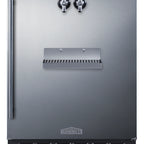 Thumbnail image #1 for Summit Commercial Summit Appliance SBC7BRSFRTPADA 24-Inch ADA Built-In Front-Tap Beer Kegerator, Dual Tap, Stainless Steel
