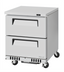 Thumbnail image #1 for Turbo Air Super Deluxe One-Section Front-Breathing 2-Drawer Undercounter Refrigerator, 6.5 Cu. Ft., Stainless Steel