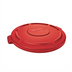 Thumbnail image #1 for Rubbermaid Commercial BRUTE 55 Gallon Flat Trash Can Lid for 2655 Container, Red