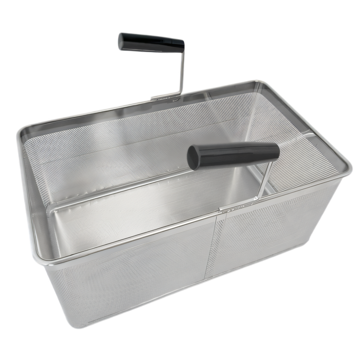 Product image #1 for Trento Rectangular Full Size 1/1 Pasta Cooker Basket with Two Handles