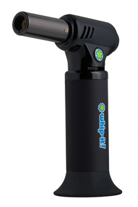 Whip-It! Neo Refillable Adjustable Kitchen Torch with Push-Button Ignition, Black