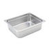 Thumbnail image #2 for Winco Half-Size Solid Anti-Jamming Steam Table Pan, 4-Inch Deep, 24-Gauge 18/8 Stainless Steel