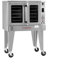 Platinum PRO 11 kW Single Deck Bakery Depth Electric Convection Oven with Touchscreen Controls, Independent Doors and Ventless Design