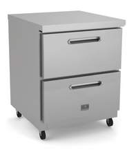 Kelvinator Commercial 2-Drawer Undercounter Refrigerator, 27-Inch Wide, 32-Inch Tall, ADA Height Compliant