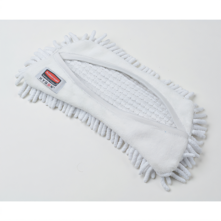 Product image #1 for HYGEN 11-Inch Hi-Performance Microfiber Dust Mop Cover, White