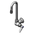 Thumbnail image #1 for T&S Brass Single Pantry Wall-Mount Faucet with 3-Inch Rigid Gooseneck and Lever Handle