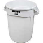 Thumbnail image #1 for AllPoints Foodservice Parts & Supplies Rubbermaid 36157 32 Gallon Round White Polyethylene Waste Container