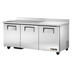 Thumbnail image #1 for True TWT-72-HC 72-Inch Three-Section Solid Door Worktop Refrigerator with Rear-Mounted Self-Contained R290 Refrigeration