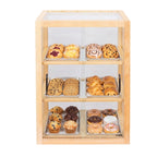 Thumbnail image #1 for Koolmore KM-BDW-21E Bakery Upright Display Case, 3.5 cu. ft., Countertop, 21"W x 16.9"D x 28"H, 3 tiers, (2) tempered glass shelves, (2) sliding