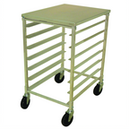 Thumbnail image #1 for Advance Tabco Mobile End-Loading Aluminum Pan Rack with Removable Solid Top, 7 Sheet Pan Capacity
