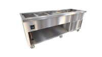 Thurmaduke TCM-88SS-N7 88-Inch Mobile Refrigerated Cold Food Unit with NSF 7 Cold Pan