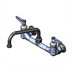 Thumbnail image #1 for T&S Brass 8-Inch Center Wall Mount Mixing Faucet with 8-Inch Swing Nozzle