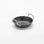 Thumbnail image #1 for American Metalcraft BSPP5 13 oz. Round Black Steel Paella Pan, 6.75" Diameter, Induction Ready Case of 20