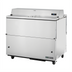 Thumbnail image #1 for True 49-Inch Mobile Forced-Air Milk Cooler, Dual-Sided Stainless Steel, 12-Crate Capacity