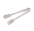 Thumbnail image #1 for 8-1/4 Inch Stainless Steel Pastry/Meat Serving Tongs with Grooved Blades