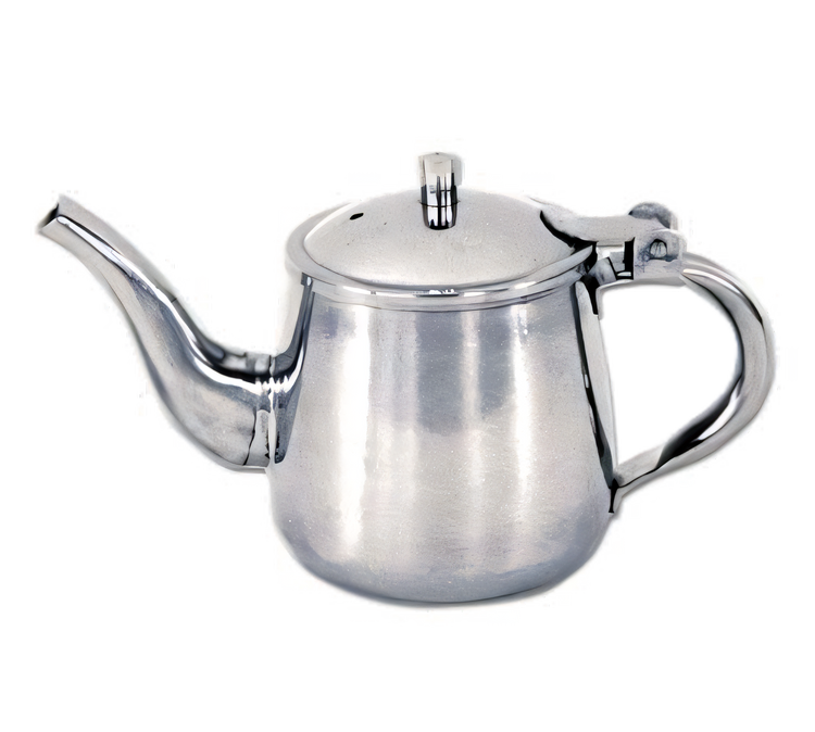 Product image #1 for 10 oz. Stainless Steel Gooseneck Teapot with Hinged Cover