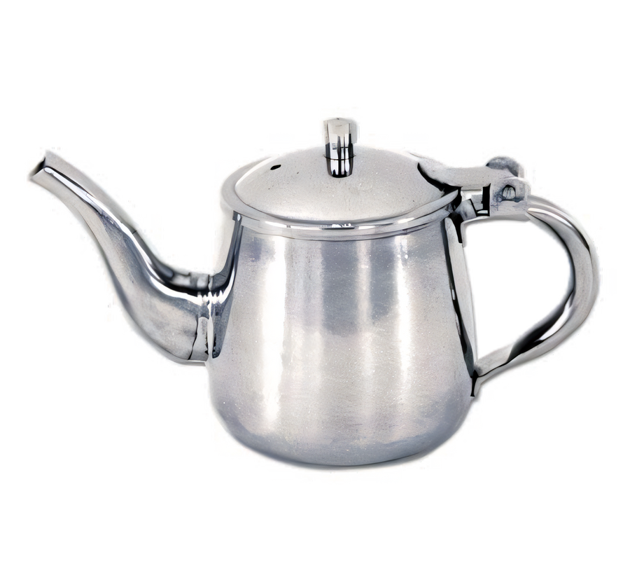 Product image #1 for 10 oz. Stainless Steel Gooseneck Teapot with Hinged Cover