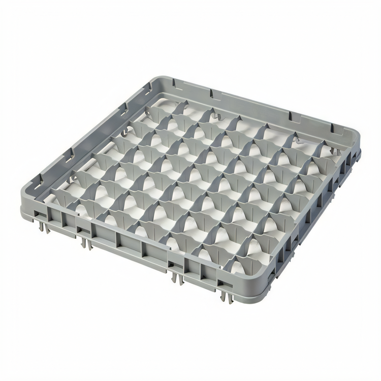 Product image #2 for Cambro Camrack Full-Size 49-Compartment Half Drop Dish and Glass Rack Extender