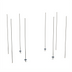 Thumbnail image #1 for Metro qwikTRAK Stainless Steel Stationary End Unit Kit for High Density Track Shelving