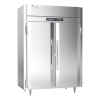 Victory UltraSpec Dual Temp Pass-Thru Warmer/Refrigerator Cabinet, 2-Section, Self-Contained, Stainless Steel